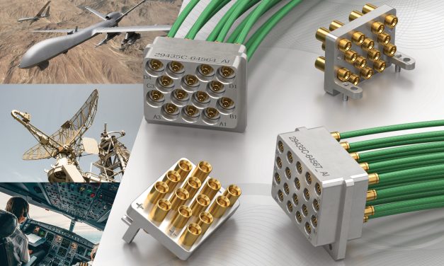 HUBER+SUHNER high performance VITA 67.3 RF interconnect portfolio available from Lane Electronics