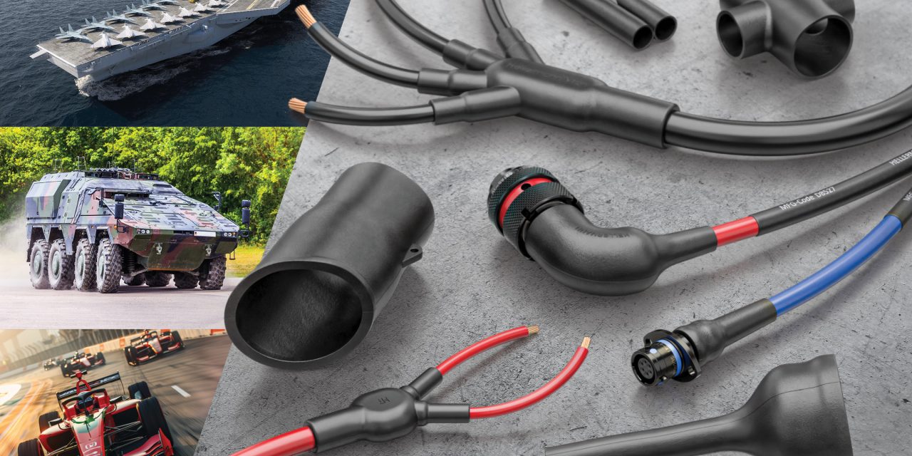 HellermannTyton heat shrink moulded shapes protect interconnects in demanding environments