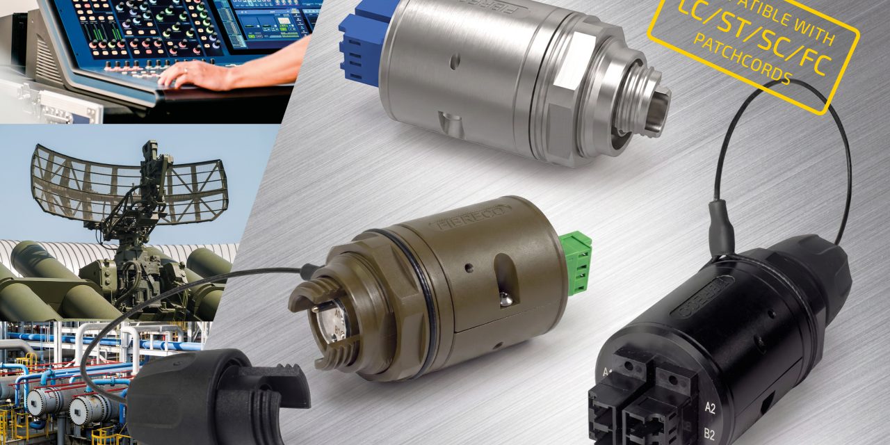 Cinch-Fibreco JCON Junior Bulkhead Expanded Beam Adapter now available from Lane Electronics