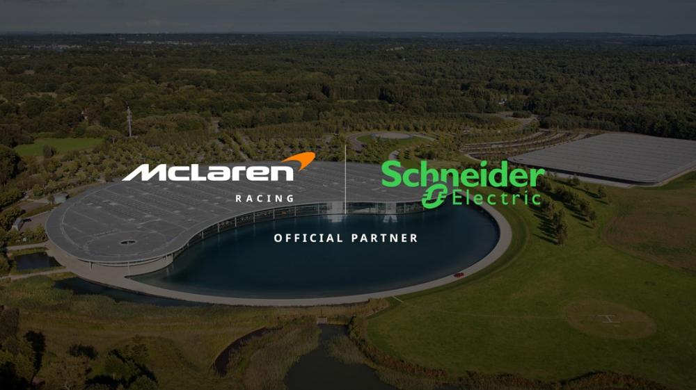Schneider Electric to become the Official Energy Technology Partner of McLaren Racing