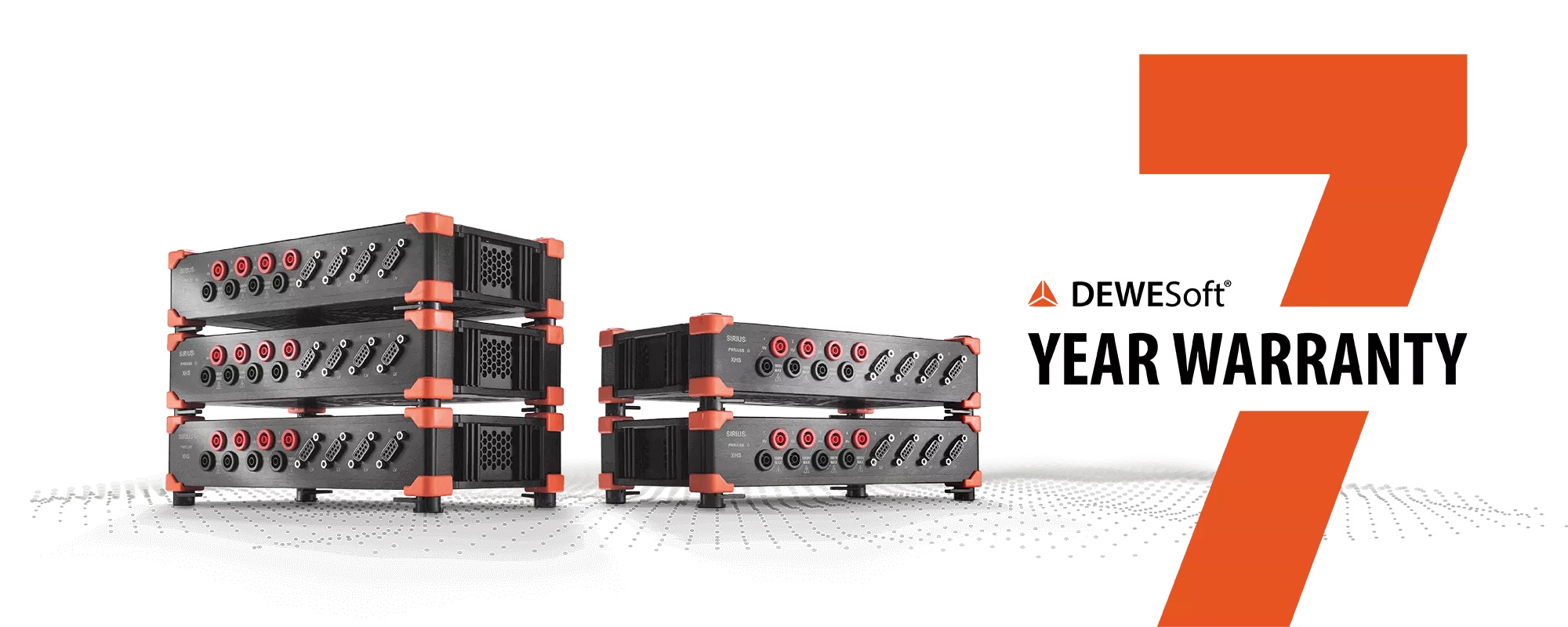 Seven-year warranty announced for Dewesoft DAQ systems