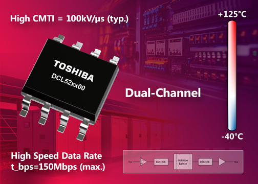 Toshiba expands standard digital isolator lineup with four dual-channel devices