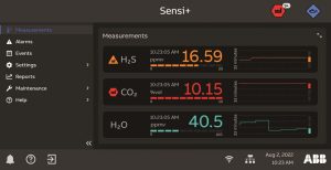 ABB Sensi user interface ABB Sensi+™ – revolutionary analyzer for natural gas quality monitoring