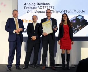 ADI Wins Embedded Vision Award at EW23 Photo Analog Devices’ ADTF3175 Time-of-Flight Depth Sensor Honoured with “embedded award” at embedded world 2023