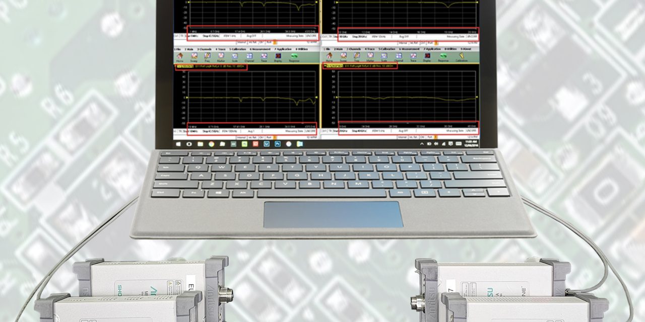 Anritsu Introduces Simultaneous Sweep on MS46131A VNAs,  Enabling Efficient four 1-Port Simultaneous Measurements