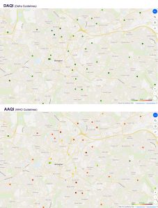 AQI comparison Airly calls for clarity from air quality information systems