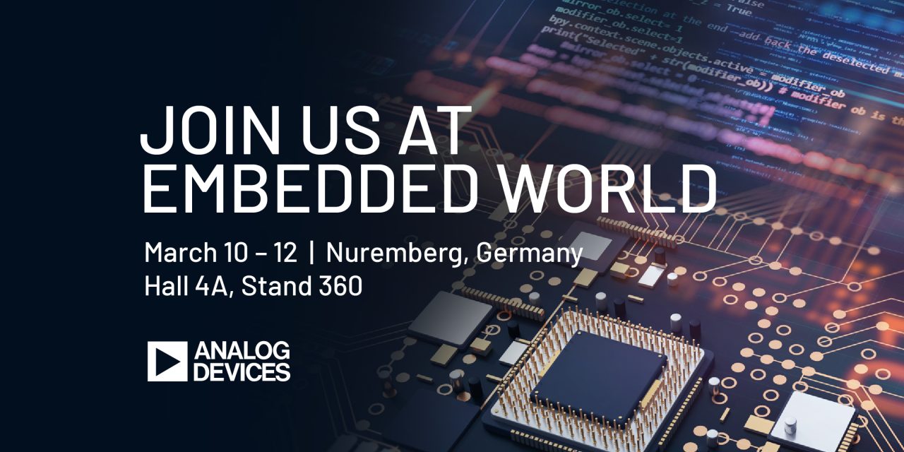 ADI at embedded world 2026: Unlocking physical intelligence 