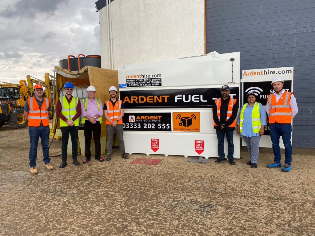 Ardent Training 20 7 23 1 PowTechnology’s collaboration with Ardent Hire Solutions has delivered sophisticated Fuel-IT Smart Fuel Tanks