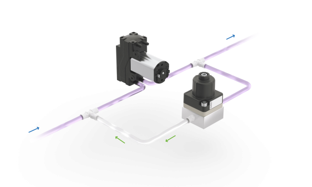 Media-separated pressure-relief valve protects components and optimises control