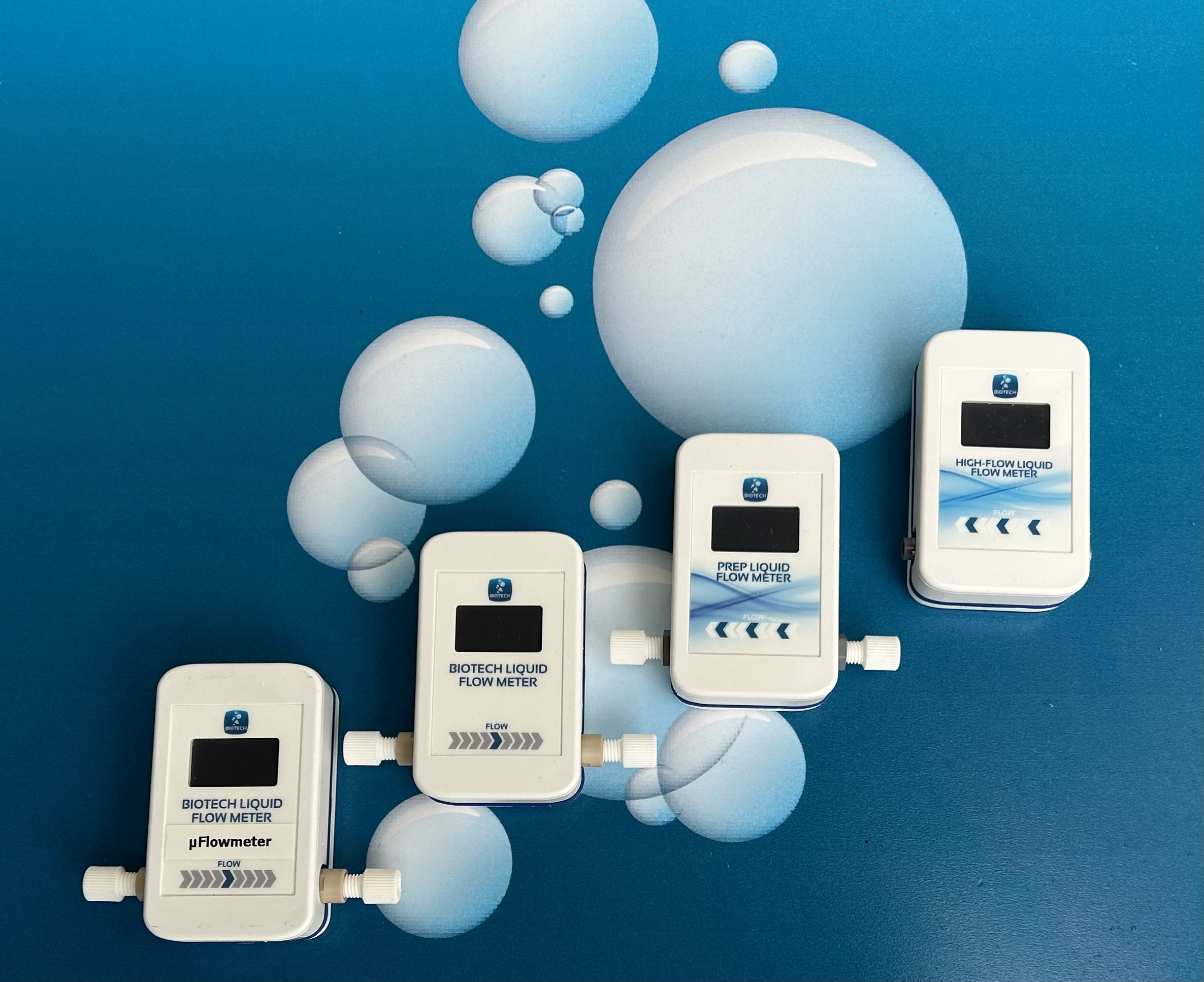 Extended range of real-time liquid flowmeters