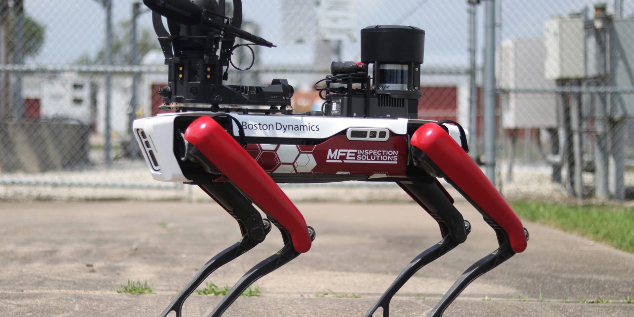 Boston Dynamics’ Spot Robot Dog outfitted with Blackline Safety gas detector