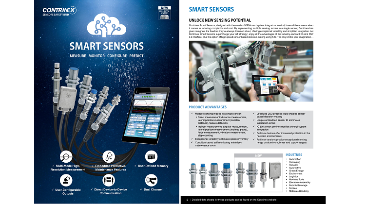 How to be smart with Contrinex’s SMART Inductive Sensors