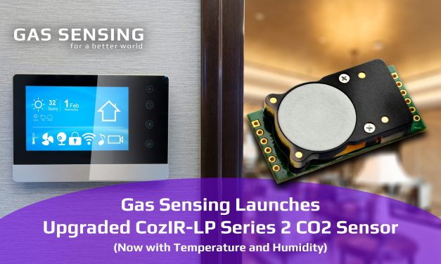 Gas Sensing launches upgraded CozIR-LP Series 2 CO2 Sensor