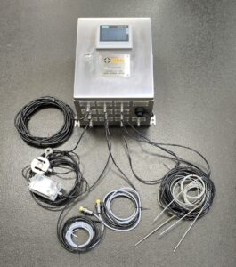 Custom Data Logger with PLC Enclosure and Load Cell 2 DLM custom multi-purpose data logger for subsea equipment testing