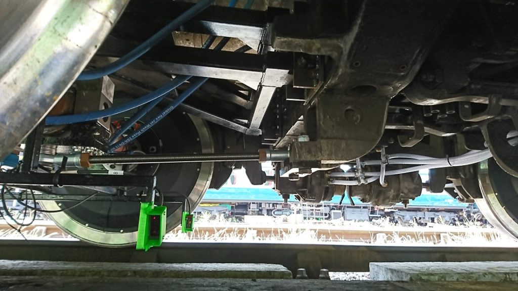 DSC 0429 lres Laser triangulation sensors measure lateral position of rail bogie wheels relative to the track in groundbreaking ActiWheel project