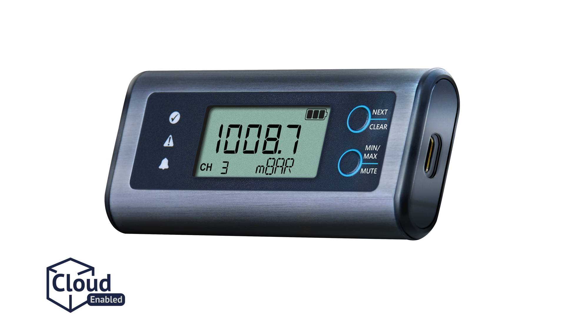 EL SIE Right Side Pressure logo The EL-SIE Range | Software-free, next generation data logging from Lascar Electronics