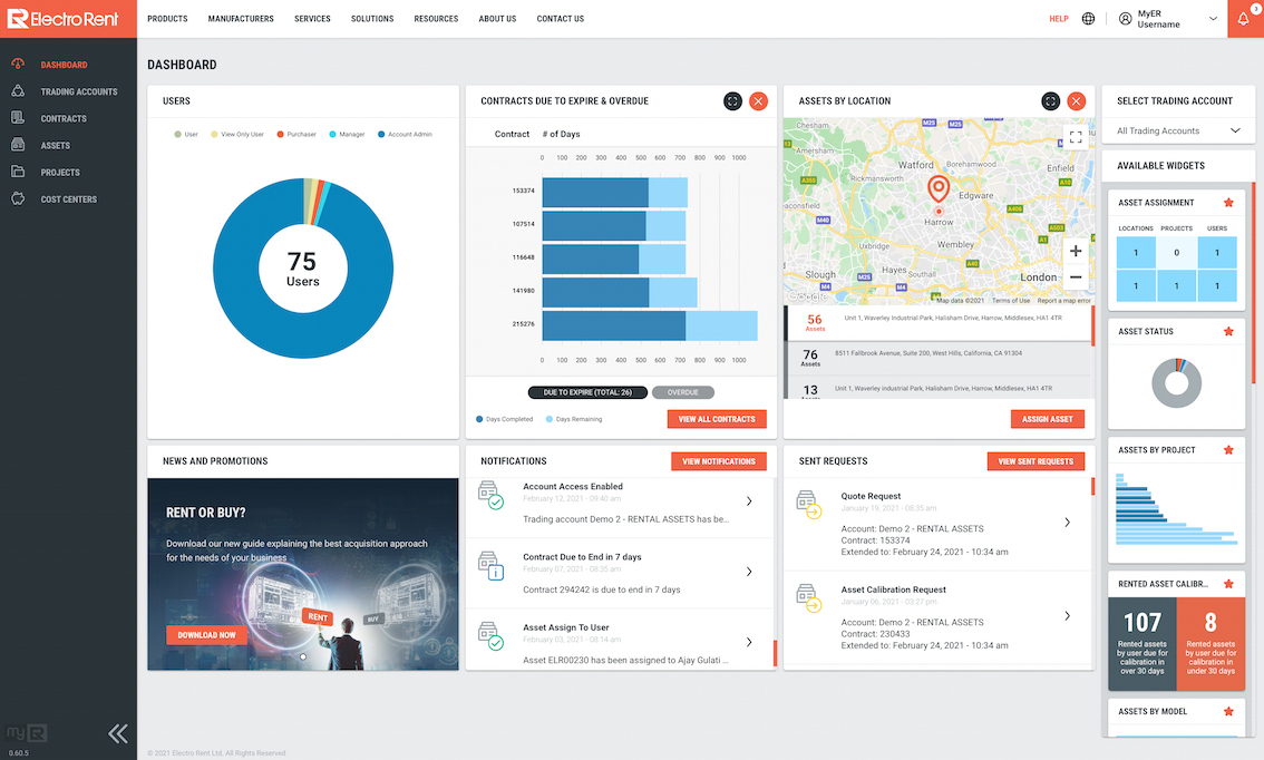 Electro Rent unveils its MyER Portal