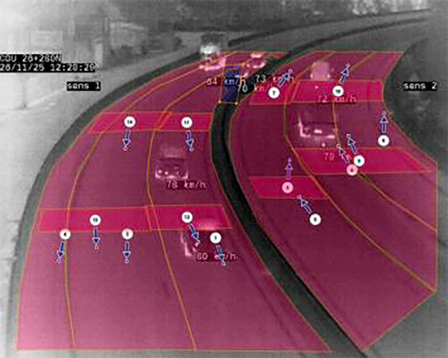 How does thermal imaging improve transport safety and incident prevention?