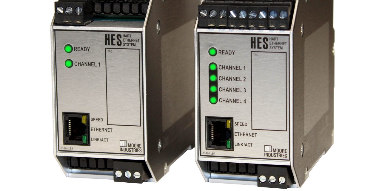 Moore Industries Introduces HART Tunneling for the  HES HART to Ethernet Gateway System