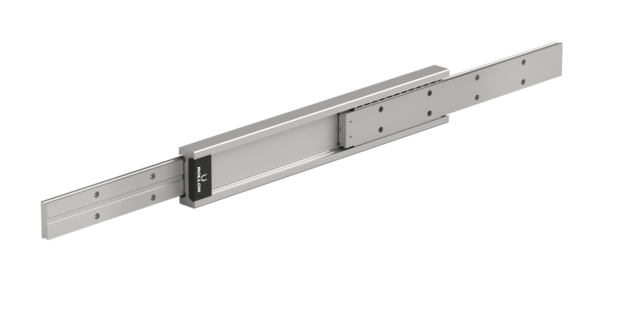Rollon launches new HGT-MG telescopic rail with synchronization magnets