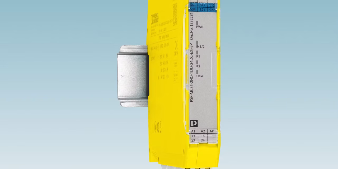 New safety relay module for potentially explosive areas