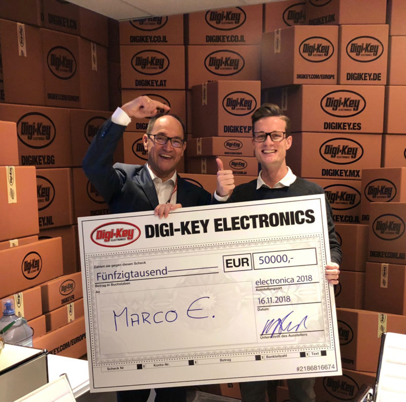 Digi-Key announces winner of coveted Camaro at electronica