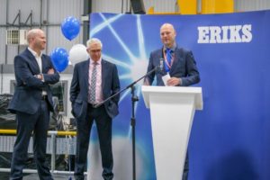 Left to right Gareth Lenton Site Manager Director of Power Transmission Greg Baugh Project Manager and Eric Otto ERIKS Group C ERIKS selects the UK for its new European Centre of Expertise