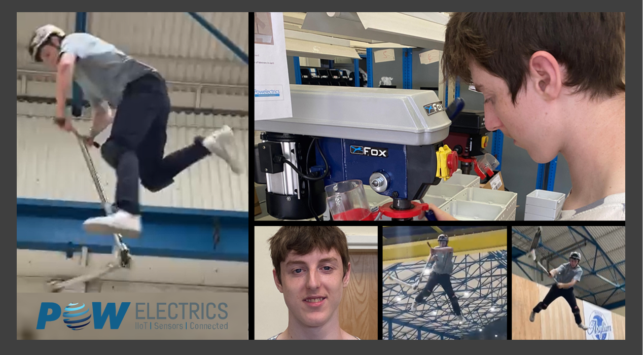 Tail whips and cable clips … Powelectrics welcomes Lewie Robinson!