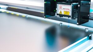 ME425 close lres Dimensionics chooses 2D/3D laser profile scanners from Micro-Epsilon to check dimensional accuracy of sheet metal at high speed