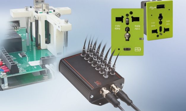 LED Analyzer measures colour and intensity of LEDs on charging stations for aircraft cabins