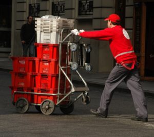 Man with Trolley Cropped NEW MM7010 Bluetooth Logging Thermometer/Print Combo