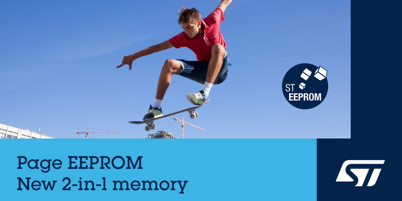 STMicroelectronics reveals Page EEPROM two-in-one memory to boost smart-edge performance and efficiency