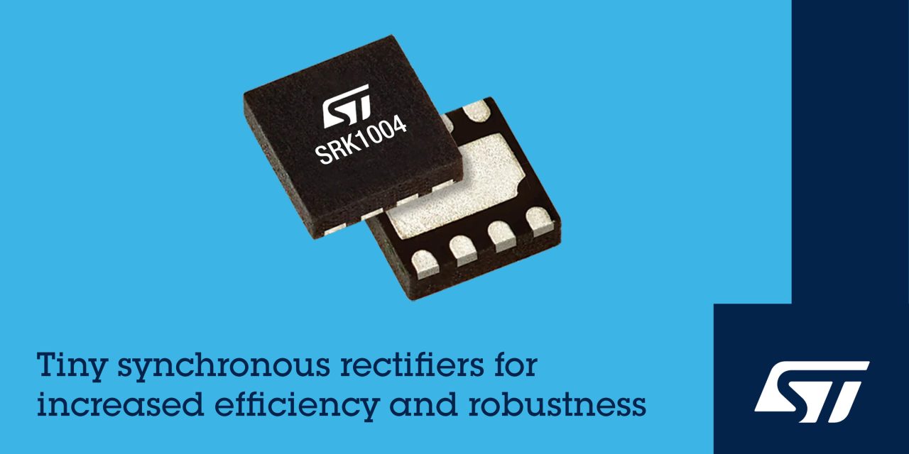 Synchronous Rectified Controller SRK1004: STMicroelectronics reveals tiny, high-efficiency synchronous ...