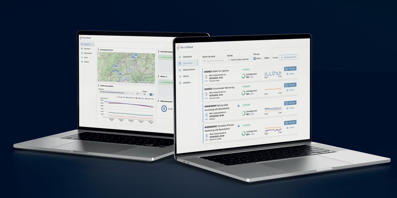 BactoCloud platform for bNovate’s BactoSense instruments brings new understanding of water quality