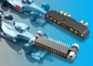 Nicomatic EMM CMM custom connectors for motorsport Nicomatic small, lightweight custom designs help F1 cars stay on track