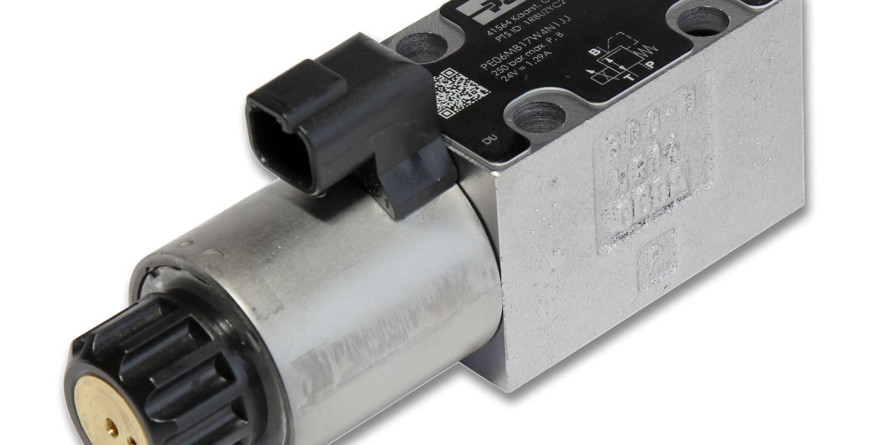 Parker launches highly versatile PE06M proportional pressure reducing valve series