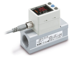 PFMC7 001 SMC Innovations – Digital Flow Switch for Large Flow, 3-Colour Display, IO-Link.
