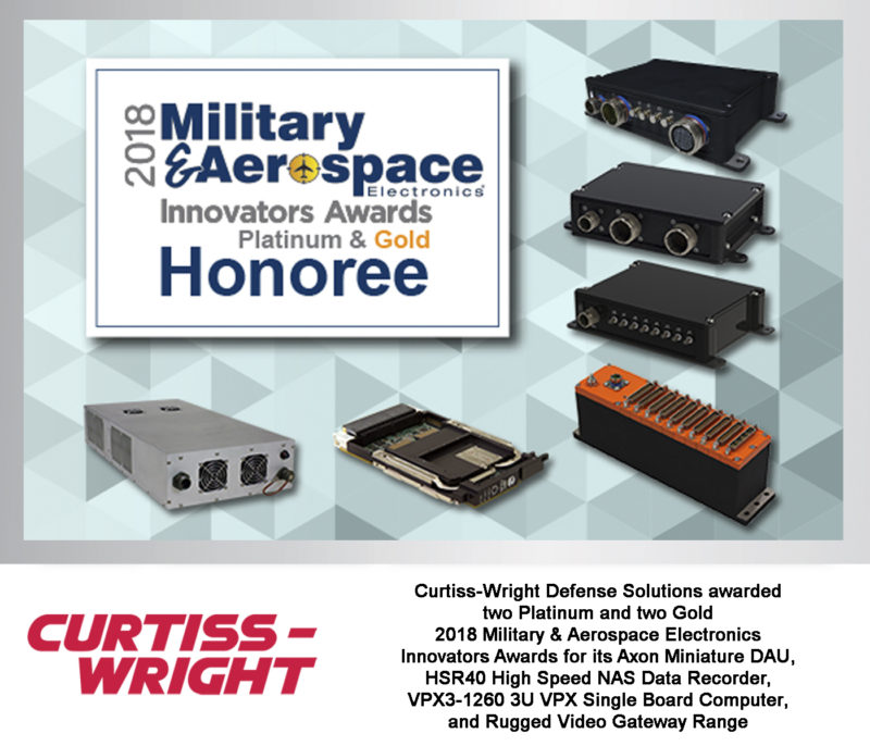 Curtiss-Wright honoured with four innovators awards