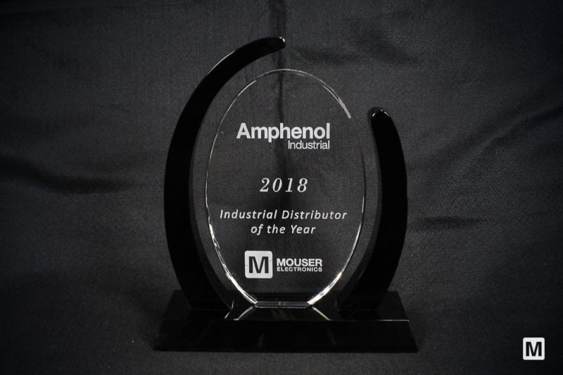 Mouser Electronics named Distributor of the Year by Amphenol Industrial