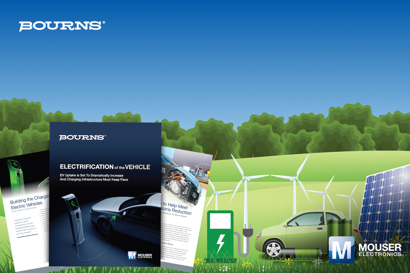 Mouser Electronics and Bourns present new eBook on electric vehicles charging infrastructure