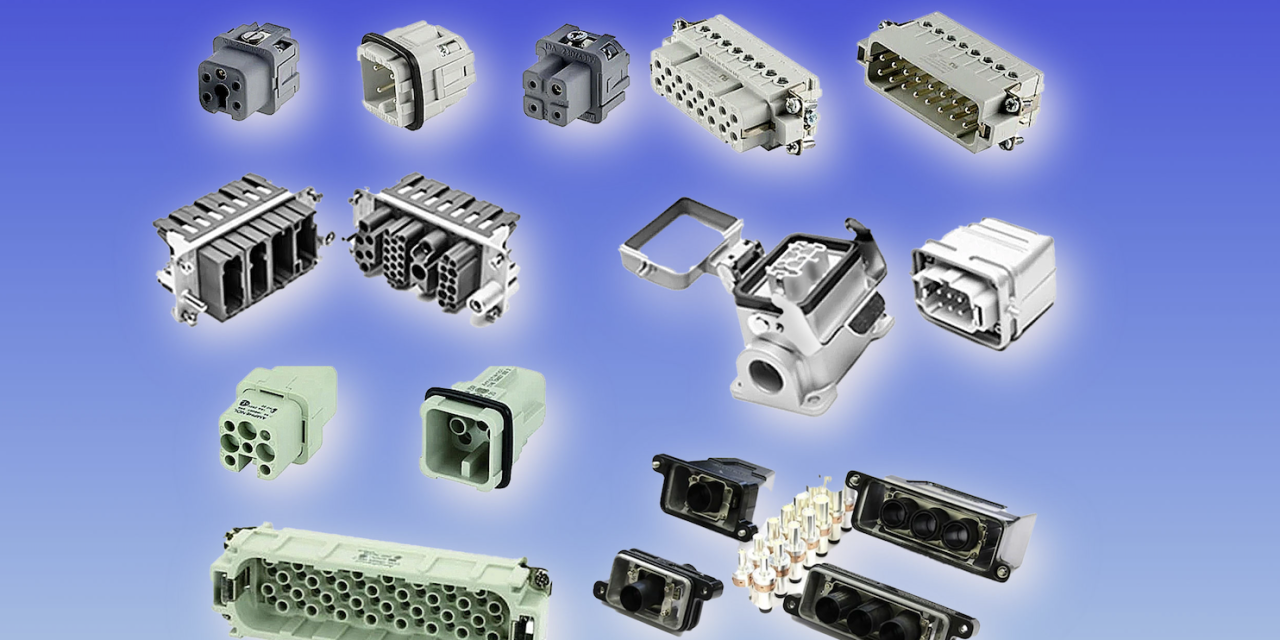 Heavy-duty rectangular connectors for harsh environments