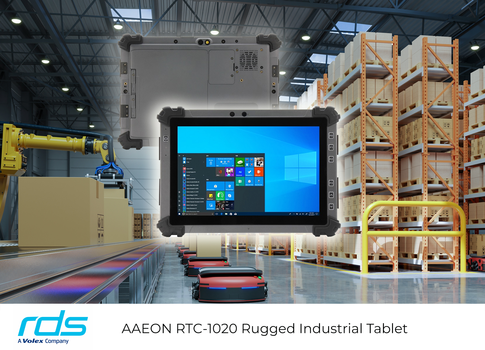 10.1-inch industrial tablet designed for continuous use in any ...