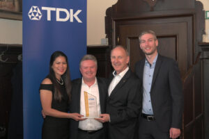 RS1099 TDK High Service Award RS Components wins TDK’s European Distribution Gold Award