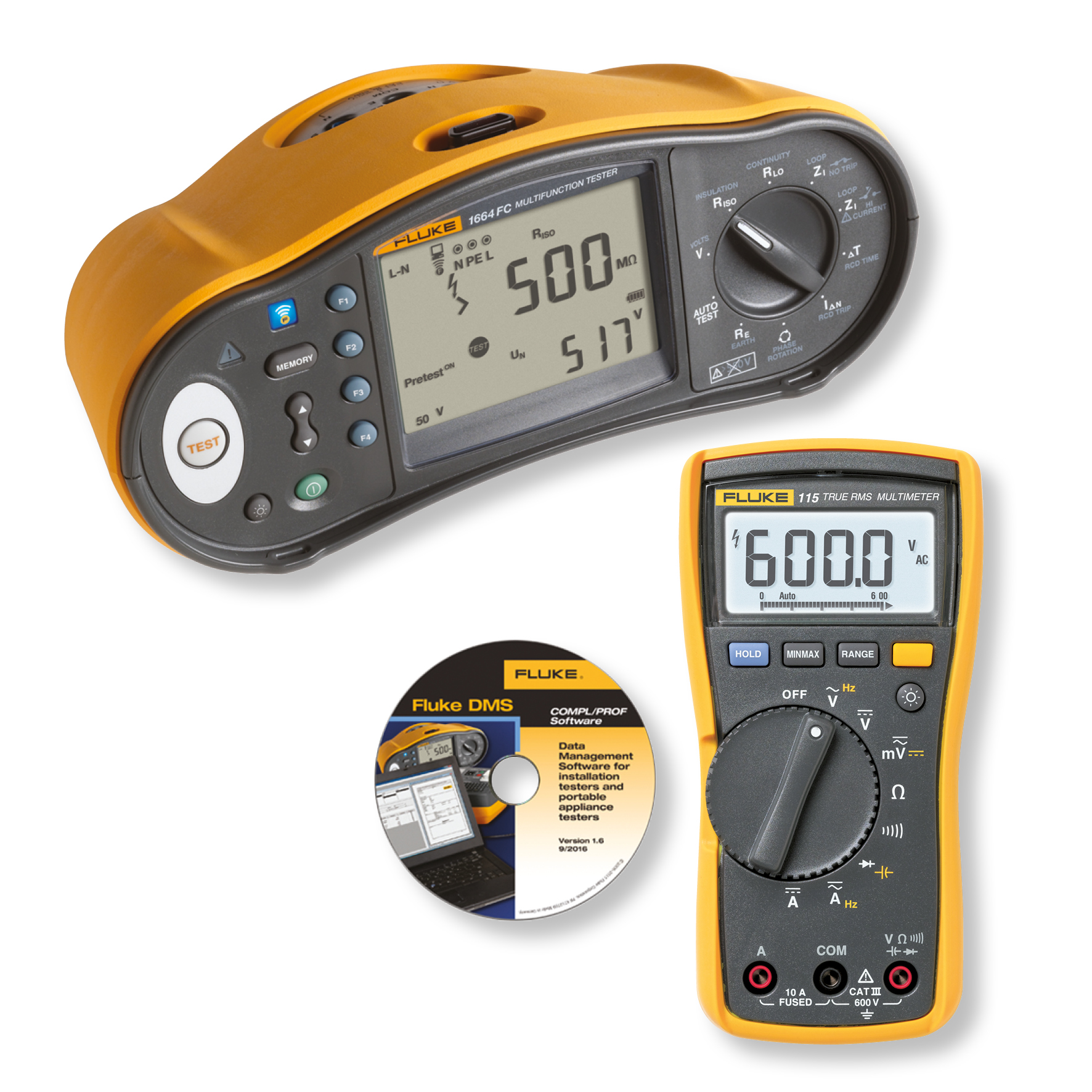 Fluke 1660 Series Multifunction Installation Tester and FREE DMM  money-saving offers