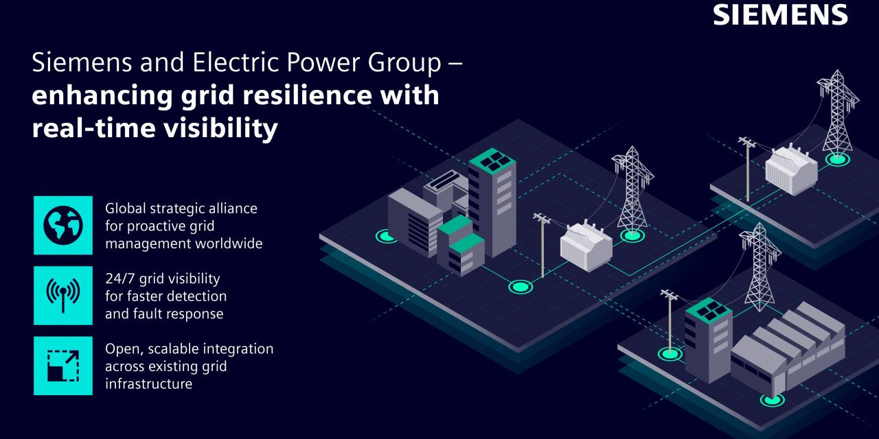 Siemens and Electric Power Group partner to enhance proactive grid management and resilience