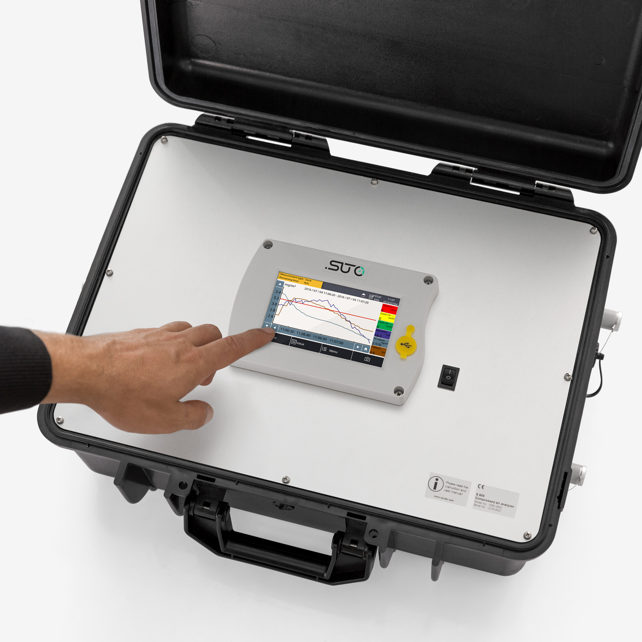 Portable Compressed Air Quality Analysis Now With Particle Measurement Down to 0.1µm