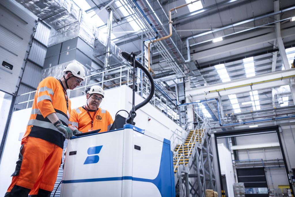 element man in industrial setting