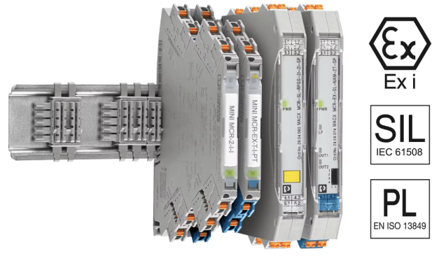 NE-95-certified signal conditioners and measuring transducers for demanding process industry applications