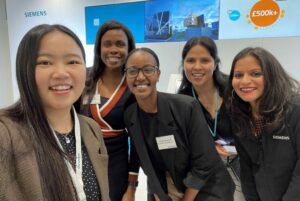 Siemens engineers left to right Kelly Lo Titi Oliyide Allegria Bwitonzi Yanely Jimenez Licea Maya Solanki Siemens offers 33 UK university students early careers opportunities after recruitment drive