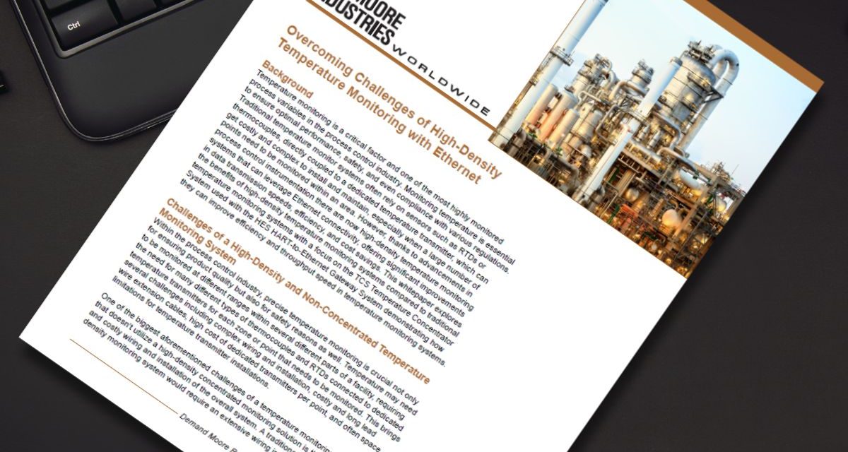 Simplify high-density temperature monitoring over ethernet
